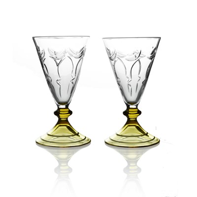 Lot 513 - Ludwig Kny for Stuart, a pair of Art Deco...