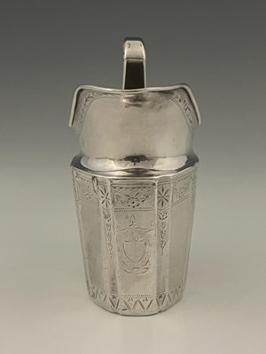 Lot 108 - An eighteenth-century Irish silver cream or...