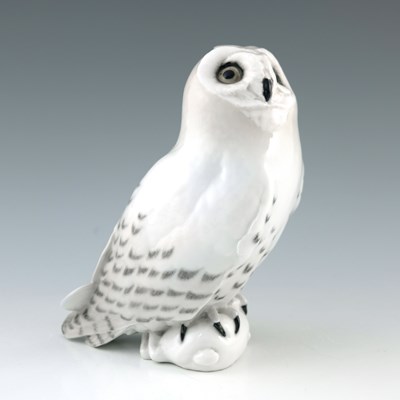 Lot 649 - A Royal Copenhagen model of a snowy owl with...