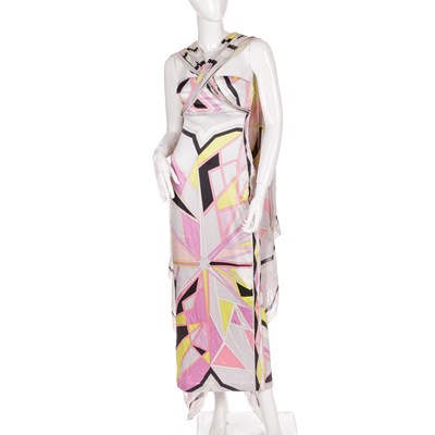 Lot 333 - Emilio Pucci, a full-length silk bandeau dress,...