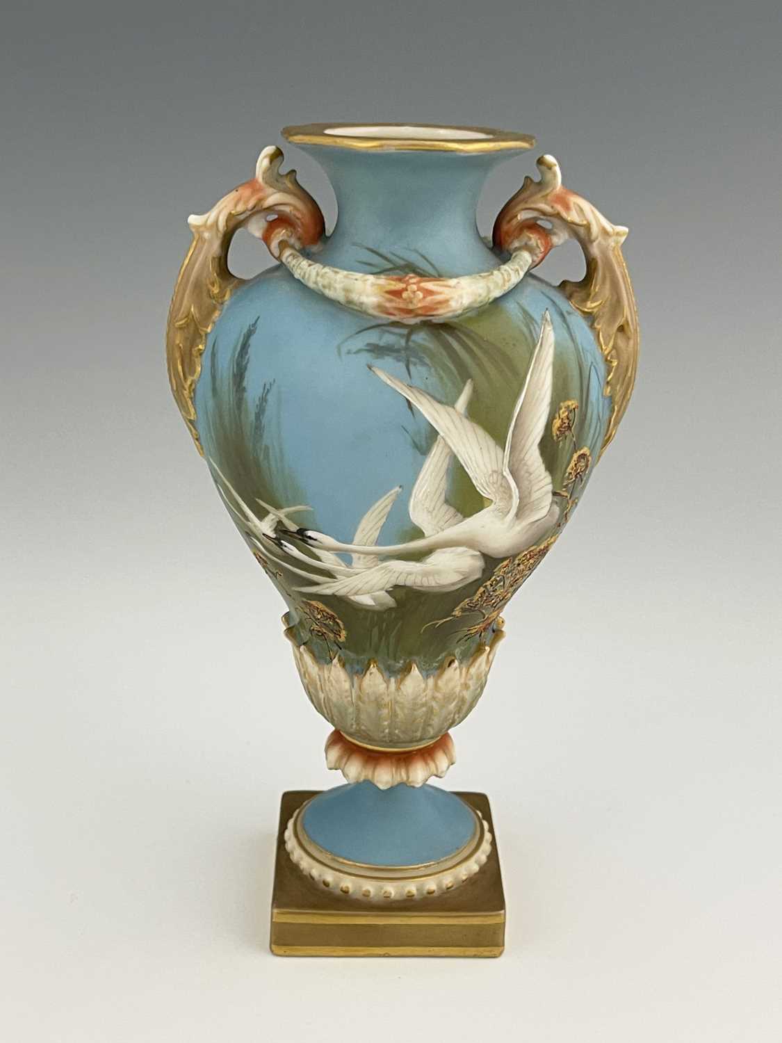 Lot 779 - Charles Baldwyn for Royal Worcester, a twin...