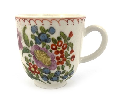 Lot 1005 - A Bow porcelain coffee cup, circa 1760s,...