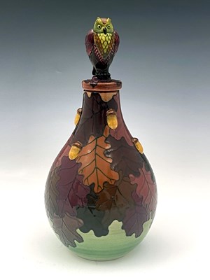 Lot 678 - Sally Tuffin for Dennis China Works, oak flask...