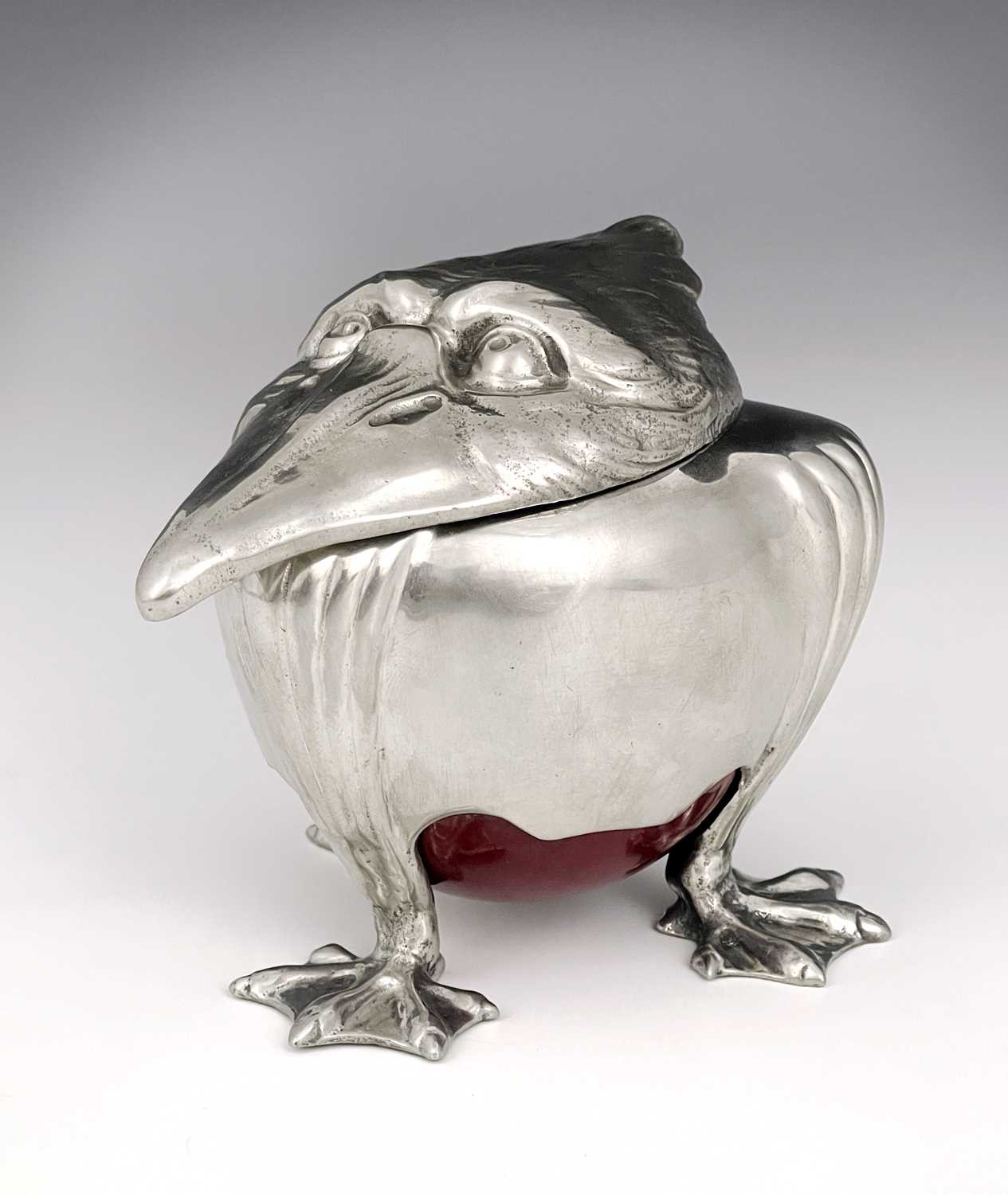 Lot 168 - Joseph Reinemann, Munich, a Jugendstil pewter...