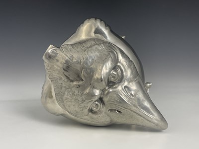 Lot 168 - Joseph Reinemann, Munich, a Jugendstil pewter...