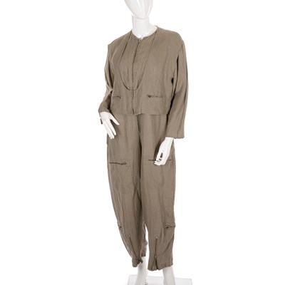 Lot 374 - Jean Paul Gaultier, a khaki green cotton...