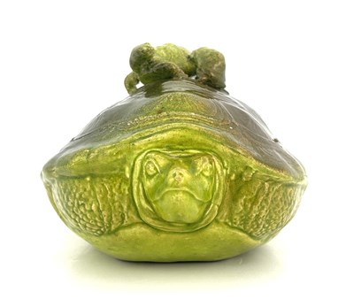 Lot 760 - An art pottery turtle soup tureen, circa 1880,...