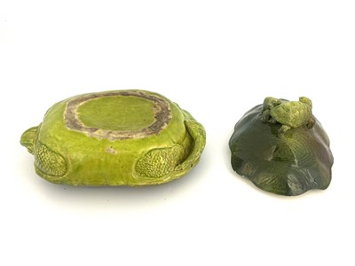 Lot 760 - An art pottery turtle soup tureen, circa 1880,...