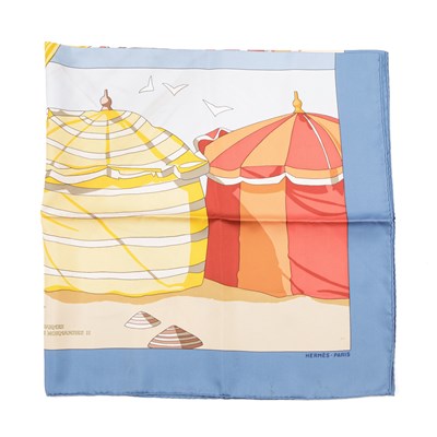 Lot 388 - Hermes, a Charmes Des Plages Normandes II silk...