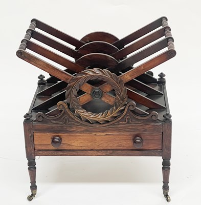 Lot 600 - A Regency Rosewood music Canterbury, circa...