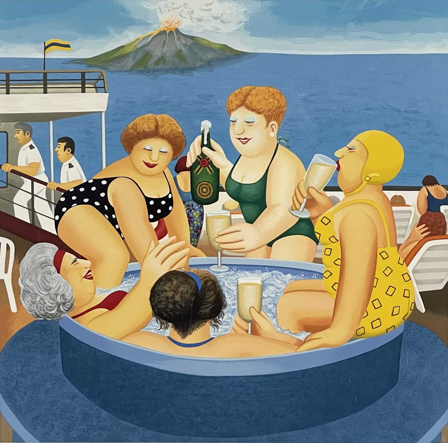 Lot 275 - Beryl Cook (British, 1926-2008), 'Cruising',...