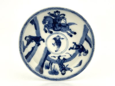 Lot 538 - A Chinese blue and white saucer, probably...