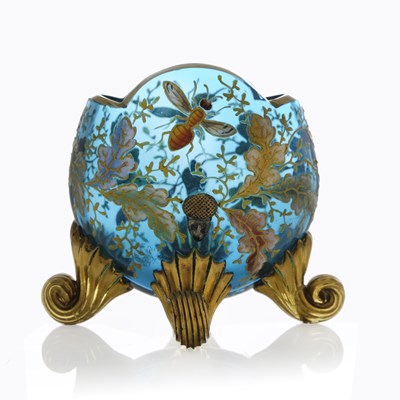 Lot 459 - Moser, a Bohemian enamelled and gilded glass...