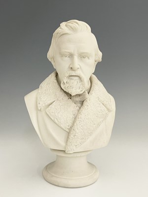 Lot 1024 - Robinson and Leadbetter, a Parian bust of...