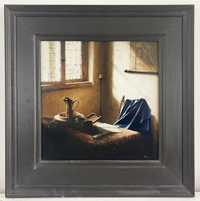 Lot 395 - Ron Bone (British, 1950-2011), 'By the Window',...