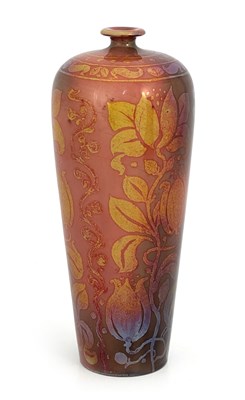 Lot 716 - Bernard Moore, a Flambe lustre vase, circa...