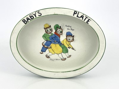 Lot 729 - Louis Wain for Paragon, an oval baby's plate...