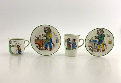 Lot 735 - Louis Wain for Paragon China, a cup 'Caught in...