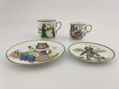 Lot 736 - Louis Wain for Paragon China, a cup 'Out for a...