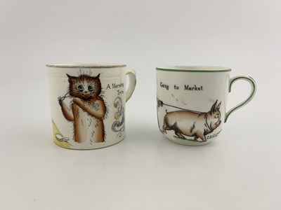 Lot 737 - Louis Wain for Paragon, a cup 'Going to Market'...