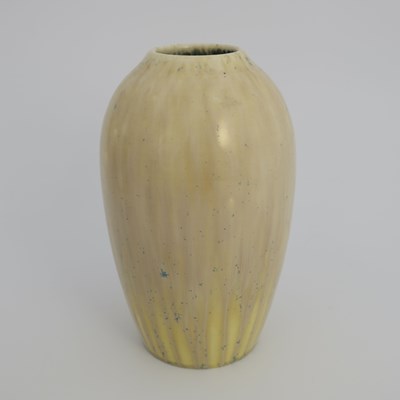 Lot 728 - Ruskin Pottery, a crystalline vase, circa 1930,...