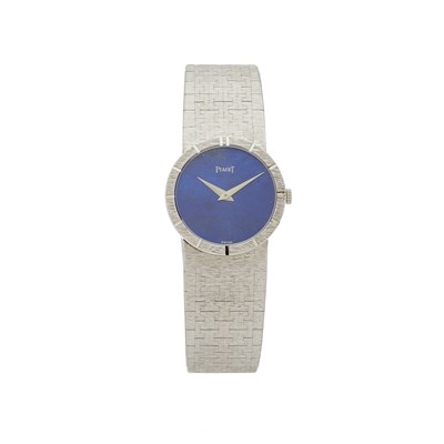 Lot 244 - Piaget, a 1970s 18ct white gold bracelet watch