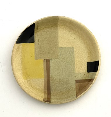 Lot 733 - Susie Cooper, an Art Deco plate, 1930s, small...