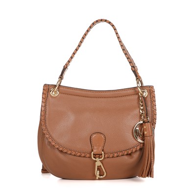 Lot 405 - Michael Kors, a tan leather crossbody bag,...