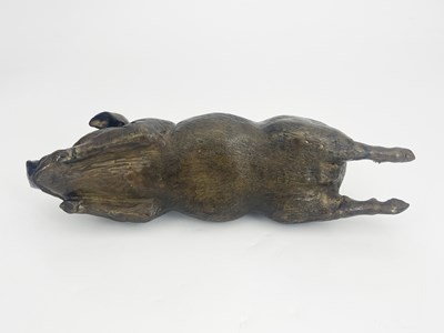 Lot 221 - 20th Century School, a recumbent sow, unsigned,...