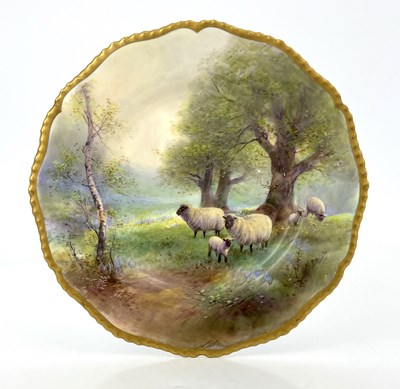 Lot 870 - Harry Davis for Royal Worcester, a sheep...