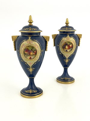 Lot 887 - William Bee for Royal Worcester, a pair of...