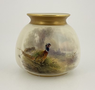 Lot 865 - James Stinton for Royal Worcester, a pheasant...