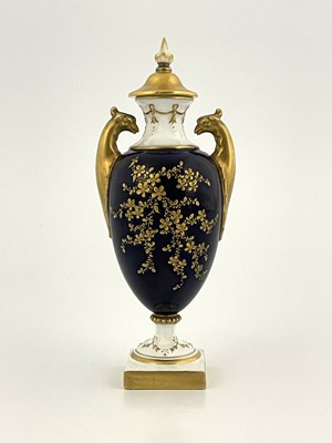 Lot 860 - A Royal Worcester vase of neoclassical form,...