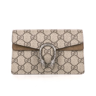 Lot 346 - Gucci, a mini supreme Dionysus chain wallet,...