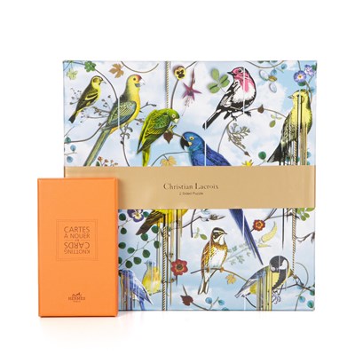 Lot 472 - A set of Hermes scarf Knotting Cards and a...