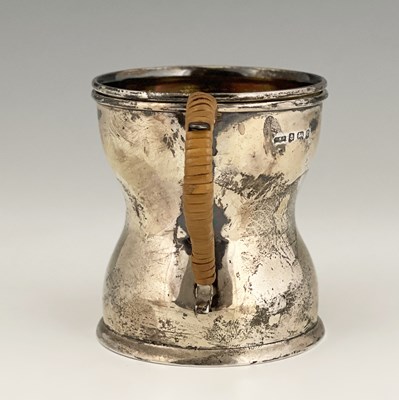 Lot 100 - An Edwardian silver shaving mug, of...