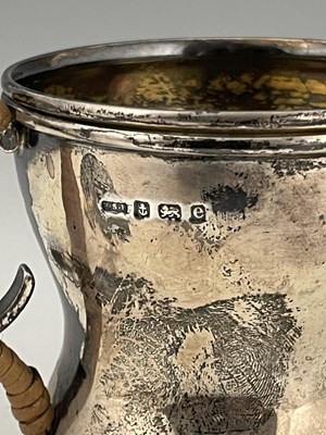 Lot 100 - An Edwardian silver shaving mug, of...