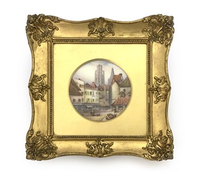 Lot 775 - R Rushton for Royal Worcester, a painted...