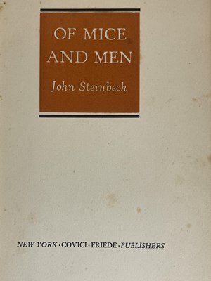 Lot 247 - Steinbeck, John, Of Mice & Men, 1937 first...