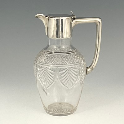 Lot 454 - A Victorian silver mounted claret jug, the...