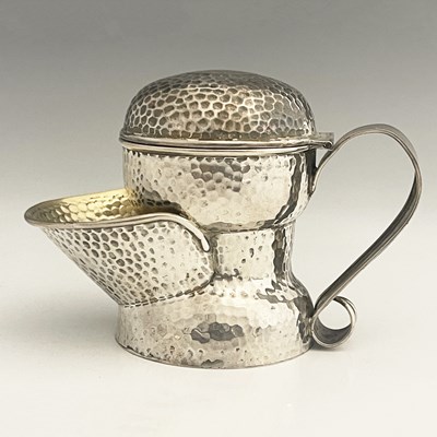 Lot 261 - An Edwardian silver shaving mug, of waisted...