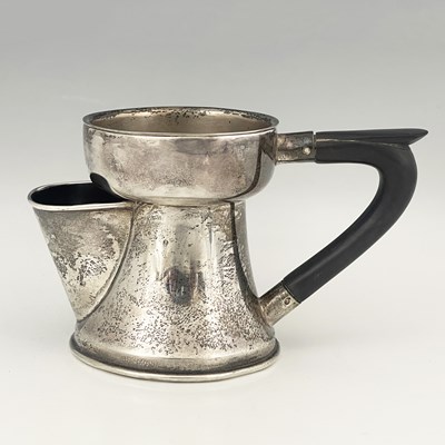 Lot 238 - A George V silver shaving mug, of waisted...