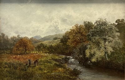 Lot 365 - David Bates (British, 1840/41-1921), 'Banks of...