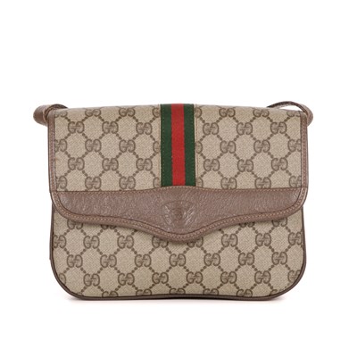Lot 361 - Gucci, a vintage supreme Web Flap handbag,...