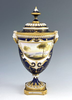 Lot 789 - Harry Davies for Royal Worcester, a landscape...