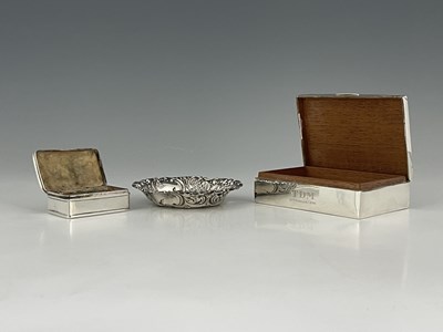 Lot 323 - A George VI silver cigarette box, in the Art...