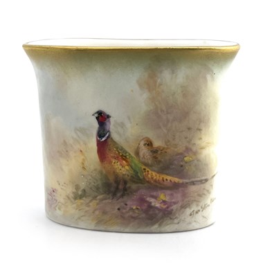 Lot 791 - James Stinton for Royal Worcester, a pheasant...