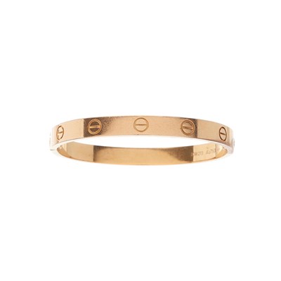 Lot 68 - Cartier, an 18ct gold Love bangle bracelet,...