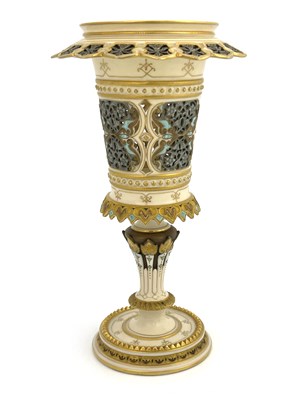 Lot 803 - A Royal Worcester reticulated Persian style...