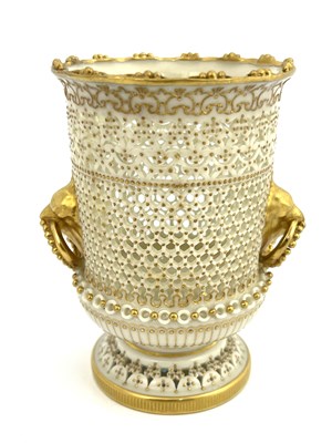 Lot 807 - George Owen for Royal Worcester, reticulated...